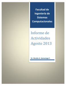 Informe del Decano - Agosto 2013
