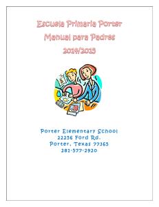 Porter Elementary School 22256 Ford Rd. Porter