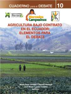 Agricultura Bajo Contrato en Ecuador