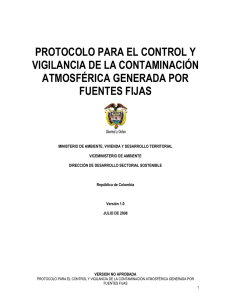 PROTOCOLO PARA EL CONTROL Y VIGILANCIA DE LA