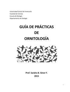 Guía de Prácticas de Ornitlogía - Facultad de Ciencias-UCV