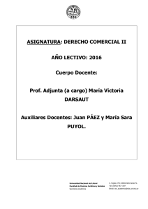 Derecho Comercial II - Prof. Darsaut