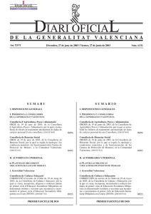 Orden de 19 de junio de 2003, de la Conselleria de Bienestar Social