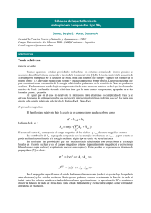 Cálculos del apantallamiento isotrópico en compuestos tipo XH3