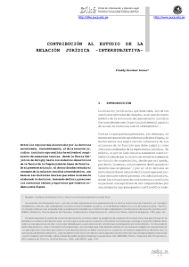 contribución al estudio de la relación jurídica -intersubjetiva