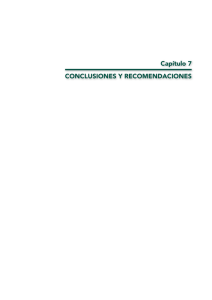 Capítulo 7 CONCLUSIONES Y RECOMENDACIONES