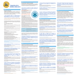 Requisitos de la NORMA CRESE 2014