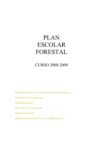 plan escolar forestal - Gobierno de Canarias
