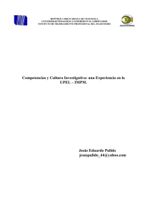 Competencias y Cultura Investigativa - 2012