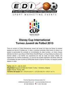 Disney Cup International Torneo Juvenil de Fútbol 2013