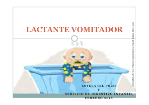 Lactante vomitador - Area de salud de Badajoz