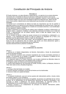 Constitución del Principado de Andorra