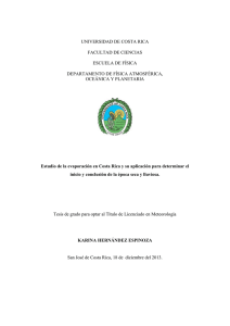 Karina Hernández-2013-Estudio de la evaporación en Costa Rica y