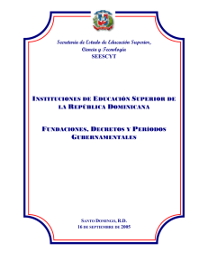 Instituciones de Educación Superior de la República Dominicana