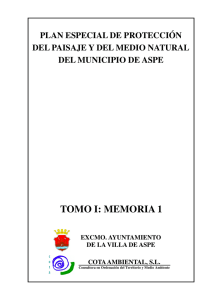 tomo i: memoria 1 - Ayuntamiento de Aspe