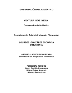 Anuario Estadistico del departamento del Atlantico - CDIM