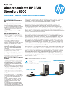 Hoja de datos del almacenamiento HP 3PAR StoreServ 8000