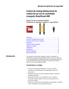 SAFETY-AT009C-ES-P, Control de muting bidireccional de cortina