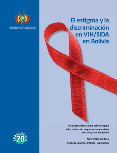El estigma y la discriminación en VIH/SIDA en Bolivia