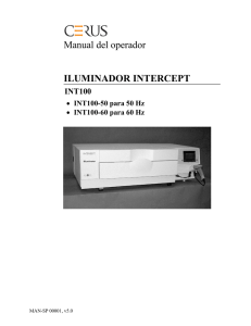 Manual del operador ILUMINADOR INTERCEPT