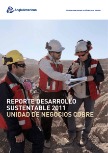 REPORTE DESARROLLO SUSTENTABLE 2011 UNIDAD DE