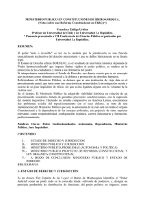 MINISTERIO PUBLICO EN CONSTITUCIONES DE IBEROAMERICA