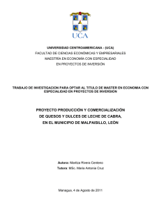 Proyecto caprino - Repositorio Institucional