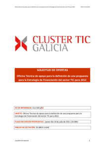 solicitud de ofertas - Cluster TIC Galicia
