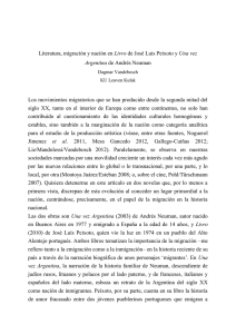 Literatura, migración y nación en Livro de José Luis Peixoto