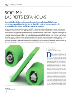 Socimi: las Reits Españolas - BME: Bolsas y Mercados Españoles