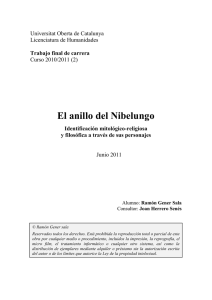 El anillo del Nibelungo - Universitat Oberta de Catalunya