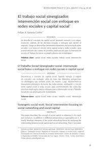 El trabajo social sinergizador: intervención social con enfoque en