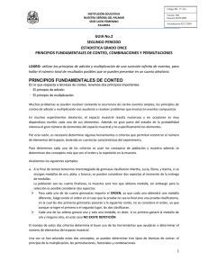 PRINCIPIOS FUNDAMENTALES DE CONTEO