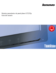 Monitor panorámico de panel plano LT2252p Guía