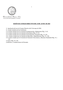 Orden del día de CD del 10/06/2014 - Facultad de Filosofía y Letras