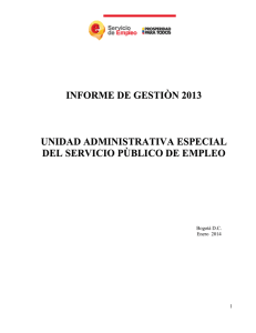 Informe de Gestion Unidad 2013