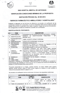 omo- fficlortnr`llncÉurlco - Hospital Mental de Antioquia
