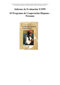 Evaluación del Programa de Cooperación Hispano-Peruano