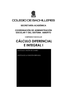 Cálculo Diferencial e Integral - Repositorio CB
