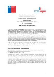 Semana de la Seguridad Escolar - Ministerio de Educación de Chile
