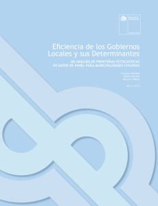 Eficiencia de los Gobiernos Locales y sus Determinantes