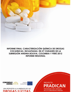 informe final: caracterización química de drogas cocaínicas
