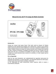 Manual de Uso del FT-16 Juego de Radio Controles