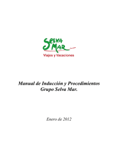 Manual de Inducción y Procedimientos Grupo Selva Mar.