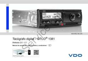 Tacógrafo digital – DTCO 1381