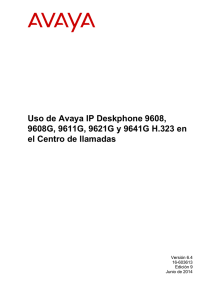 Uso de Avaya IP Deskphone 9608, 9608G, 9611G