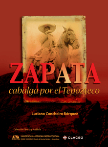 Zapata cabalga en el Tepozteco