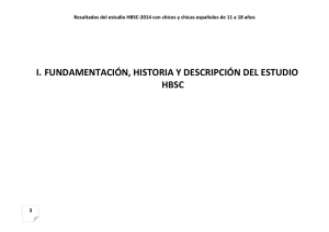 i. fundamentación, historia y descripción del estudio hbsc