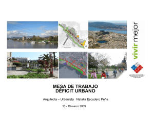 Deficit urbano - Ministerio de Vivienda y Urbanismo