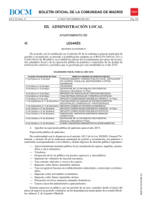Calendario Fiscal 2015 - Ayuntamiento de Leganés